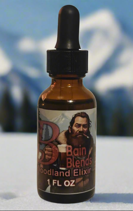 Woodland Elixir, 1 oz Beard Oil (Root Beer, Cedarwood, Sweet Tobacco, Marshmallow)