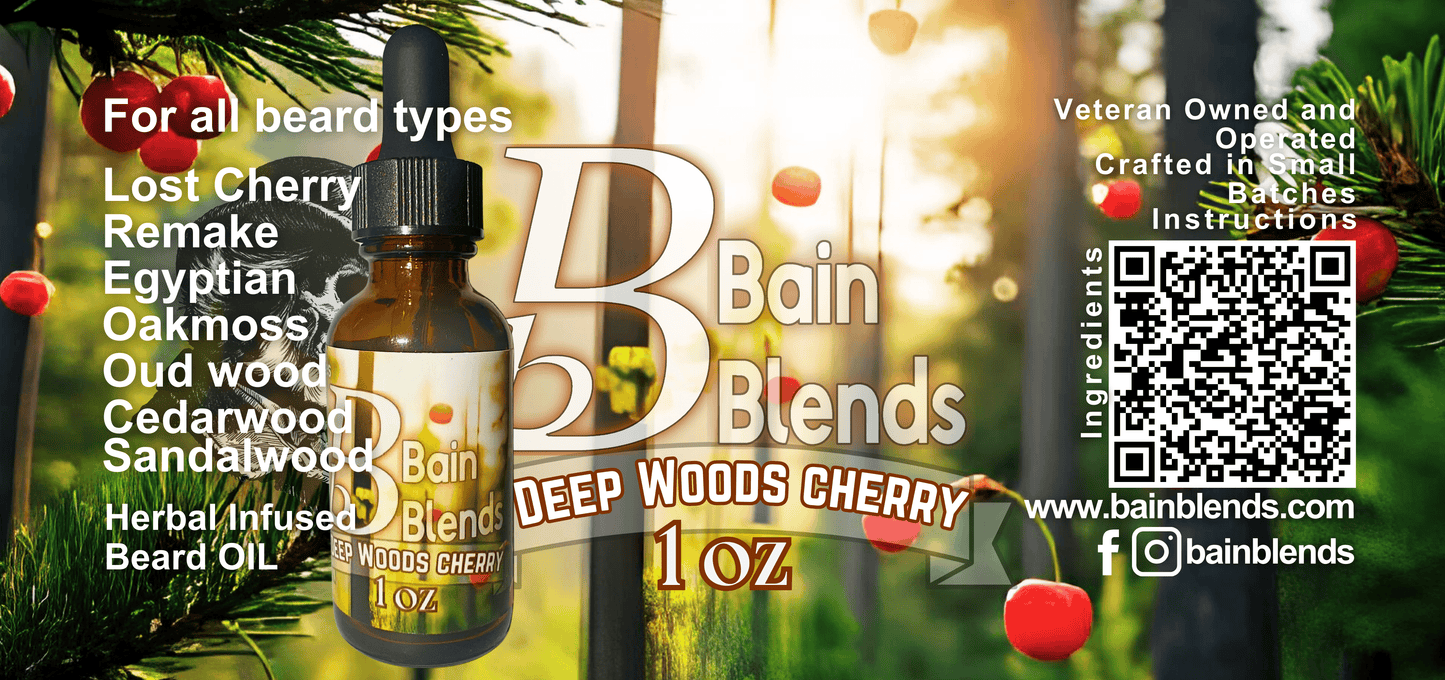 1 oz. Deep Woods Cherry (Lost Cherry Dupe, Egyptian Oakmoss, Tobacco Vanilla, Sandalwood))