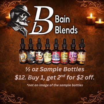 1/2 oz bottles. Buy 1, get 2nd $2 off (all 4 blends Available)