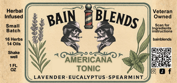 Americana Tonic, 1 oz Beard Oil (Lavender, Eucalyptus, Spearmint) 4 Blends Available