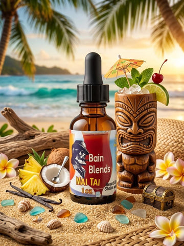 Mai Tai, 1 oz Beard Oil (Pineapple, Coconut Cream, Lost Cherry, Bourbon, and Vanilla) 4 Blends Available