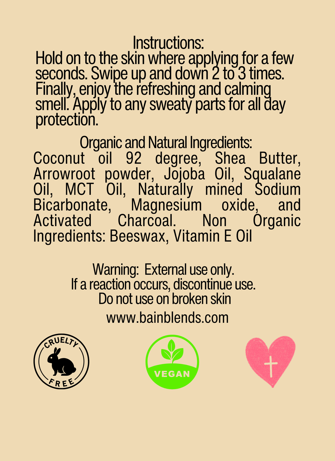 Natural Deodorant, Americana Tonic, (Lavender, Eucalyptus, Spearmint)