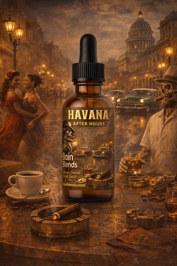 Havana After Hours, 1 oz Beard Oil (Tobacco EO, Dark Musky Cologne, Espresso, Smoke)
