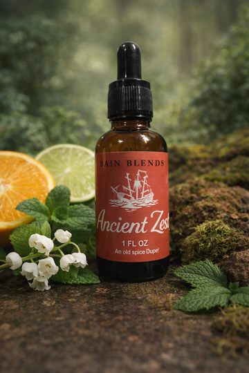 Ancient Zest (Bright citrus, cool mint, grounded musk, Spicy)