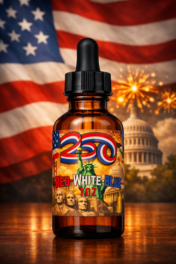 250, Celebrating the USA (Red Tobacco, White Sandalwood, Blue Ember)