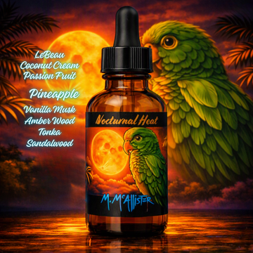 Nocturnal Heat, Artwork by Matt McAllister(Coconut Cream, Passion Fruit, Pineapple, Vanilla Musk, Amber Wood, Tonka, Sandalwood)