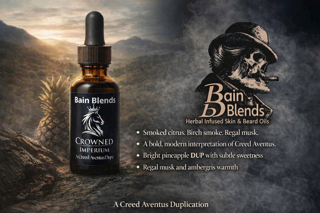 Crowned Imperium (Creed Aventus dup) Beard Oil and butter (Bright Pineapple, Crisp Birch smoke, Regal Musk & Ambergris
