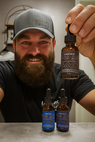 Dialed In, 1 oz Beard Oil (Green Tea, Sea Salt, and Sage) 4 Blends Available