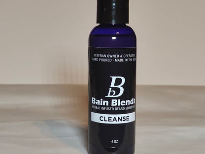 CLEANSE, Herbal Infused Beard Shampoo w/ Sandalwood 4 oz.