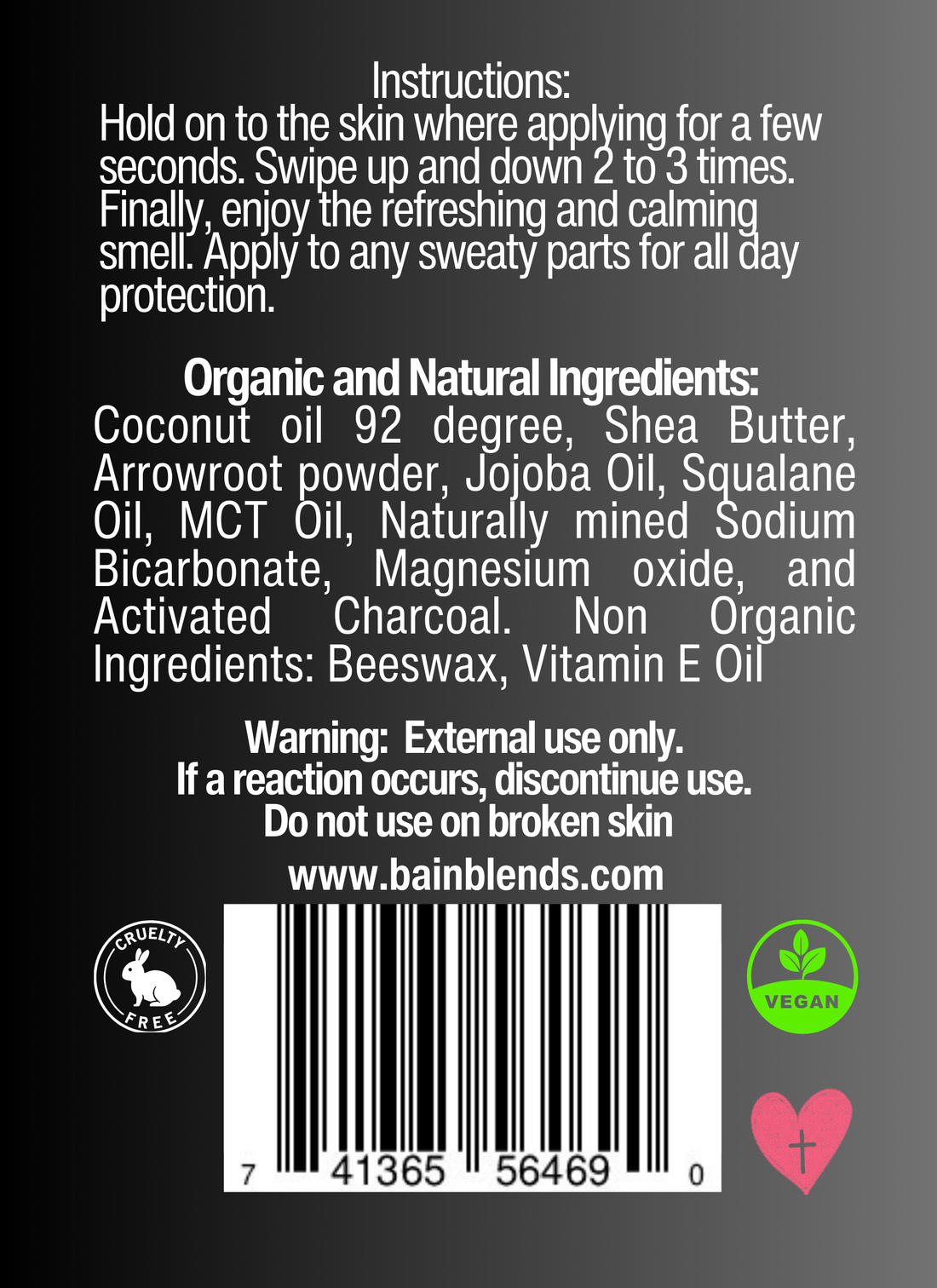 Natural Deodorant, Lavender