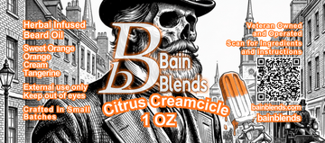 Citrus Creamcicle, 1 oz Beard Oil (Sweet Orange, Orange, Cream, and Tangerine) 4 Blends Available