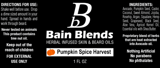 1 oz. Beard Oil, Pumpkin Spice Harvest