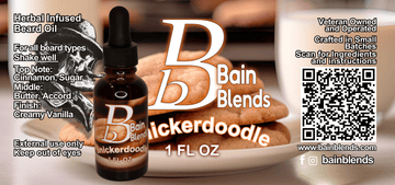 Snickerdoodle, 1 oz Beard Oil (Cinnamon, Sugar, Butter, Accord, Cream, Vanilla) 4 Blends Available